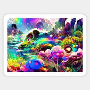 Color Globs | Rainbow Pool Sticker